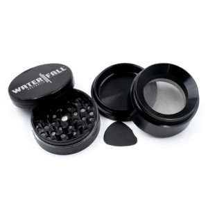 Waterfall 4-Piece Dry Herb Grinder with Removable Screen (63mm) - Image 3