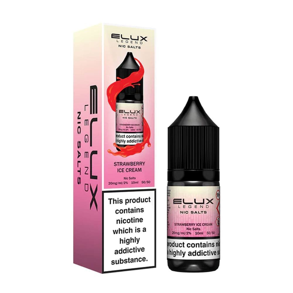 Strawberry Ice Cream Elux Legend Nic Salt 10ml