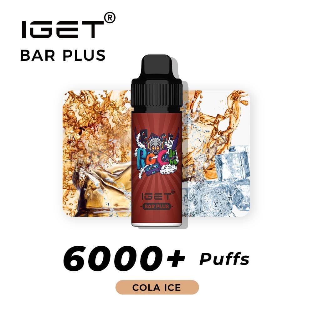 iGET BAR PLUS VAPE 6000 PUFF – COLA ICE